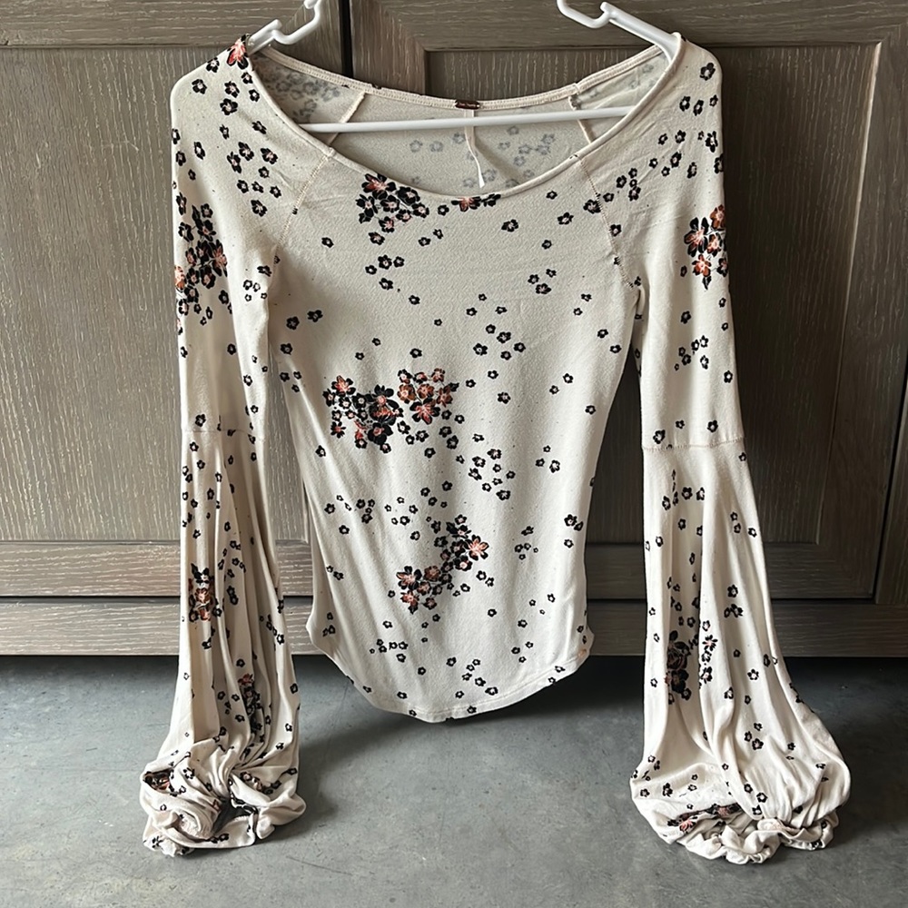 Free people shirt. Tight with flowy arms